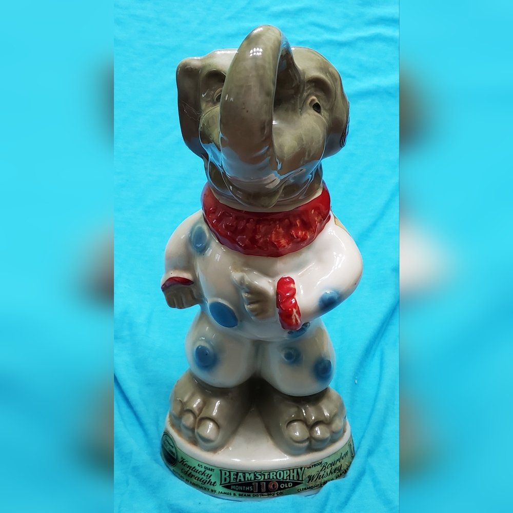 Vintage Jim Beam Kentucky Straight Bourbon Whiskey Elephant Clown